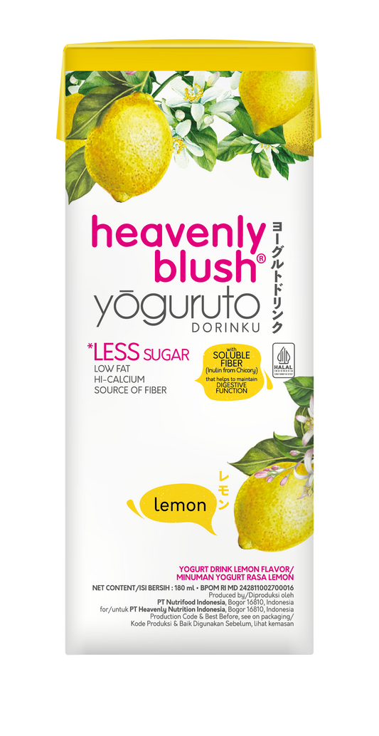 Kemasan tetra Yoguruto Drink Lemon 180ml