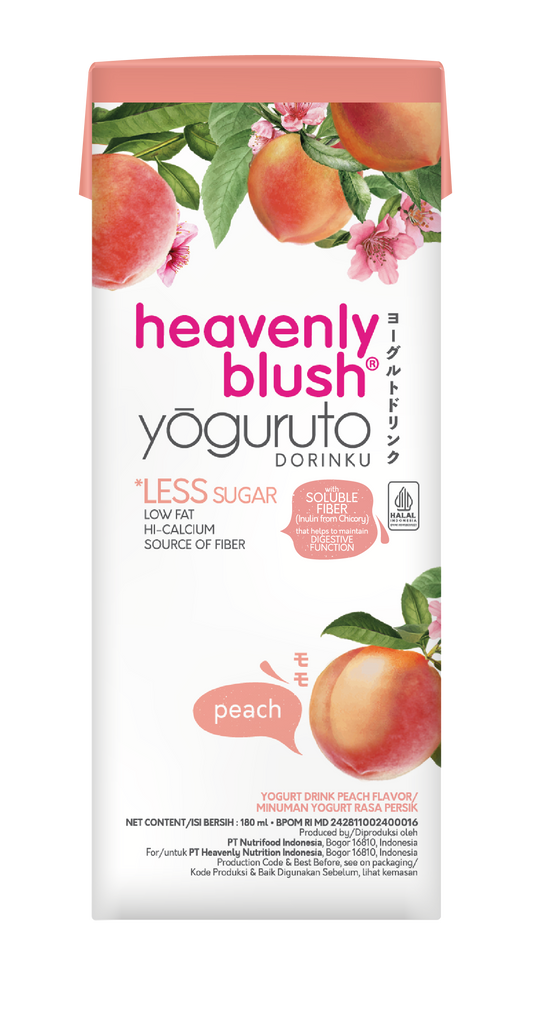 Kemasan tetra Yoguruto Drink Peach 180ml