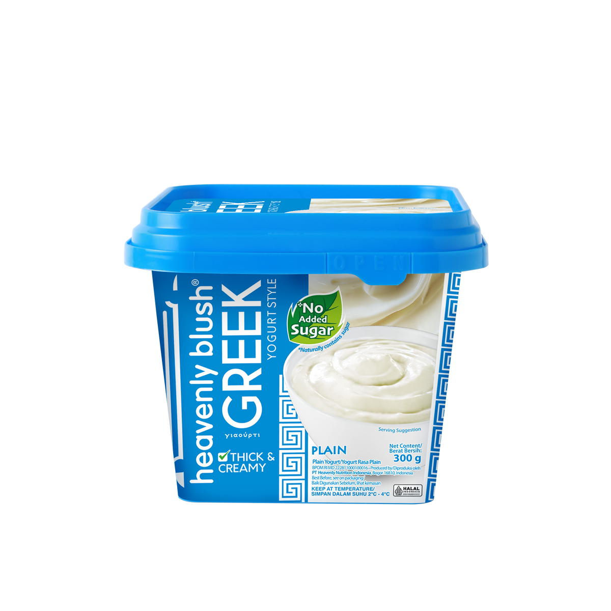 Heavenly Blush Greek Yogurt Original 300gr tinggi protein