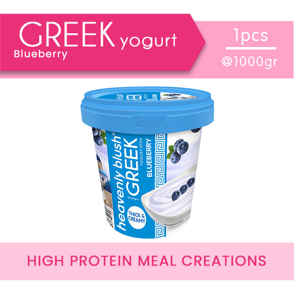 Heavenly Blush Greek Yogurt Blueberry 1 Kg tinggi protein