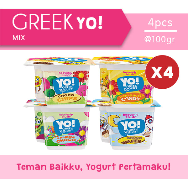 Paket Greek Yo Kids [4pcs] - Gratis Buku Mewarnai