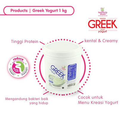 Greek Yogurt Original 1 Kg Heavenly Blush