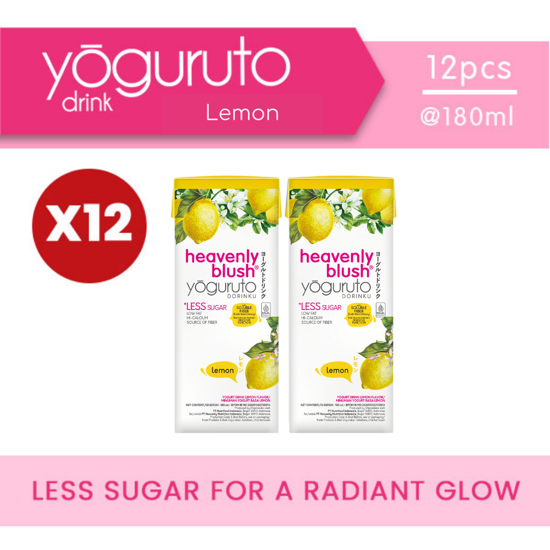 [Bundling 12pcs] Yoguruto Rendah Gula [180ml]